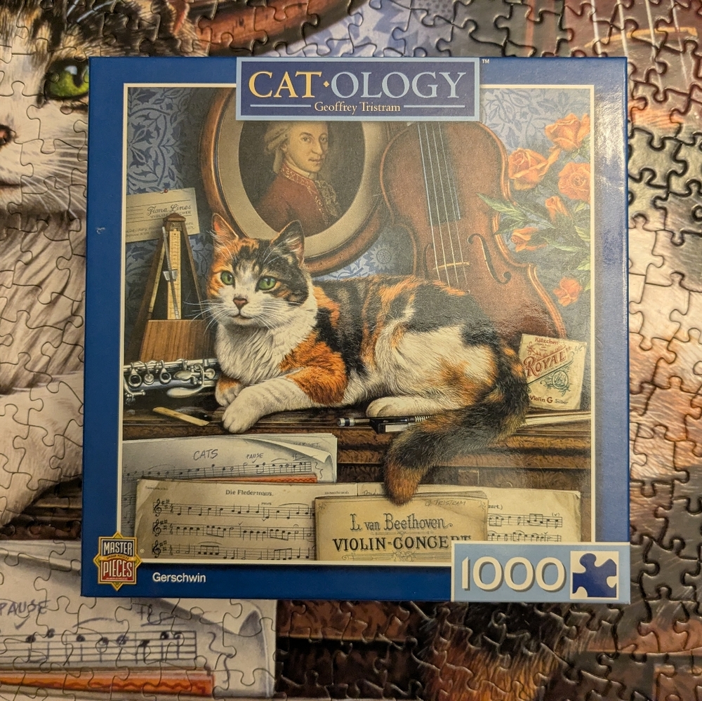Masterpieces 1000 Piece Cat-ology Calico Cat Puzzle